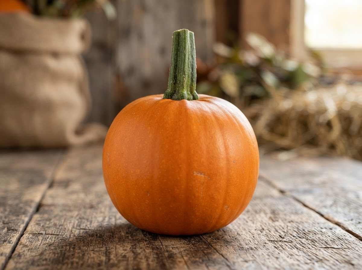 A Racer pumpkin grown at Paradise Fields