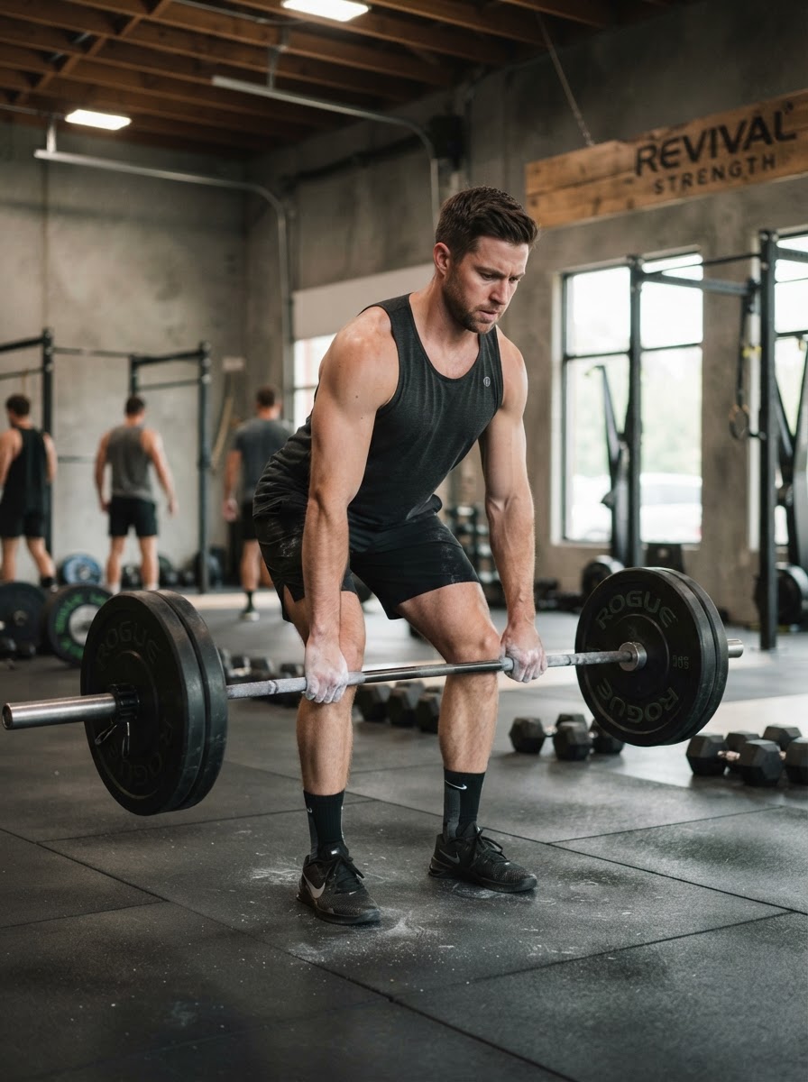 Ethan Cole training in the gym