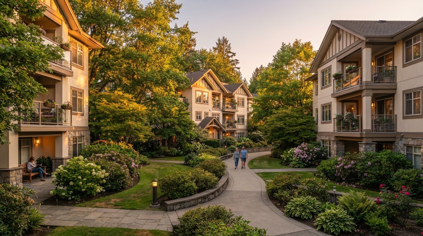 Peaceful residential community setting