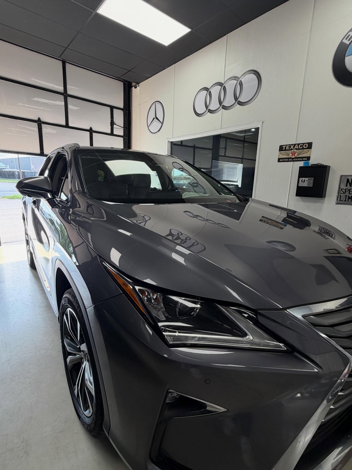 High-gloss ceramic coating and paint correction on Lexus SUV