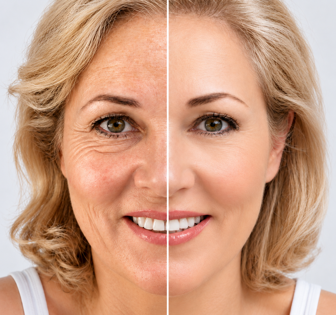 Skin Rejuvenation Before and After Comparison