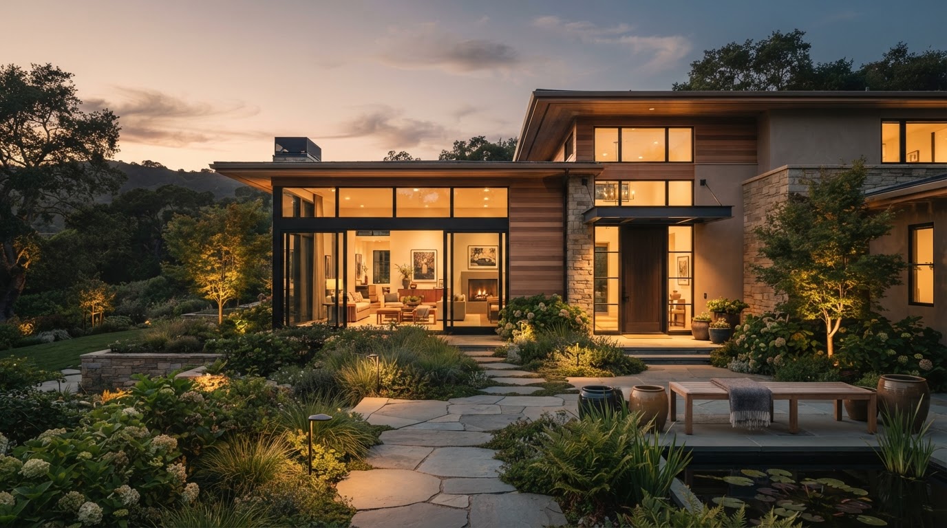 A welcoming modern Purpose Path home bathed in warm natural light