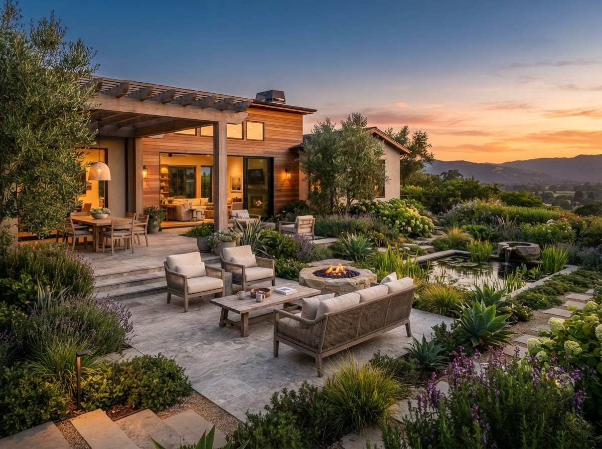 Outdoor Patio & Gardens