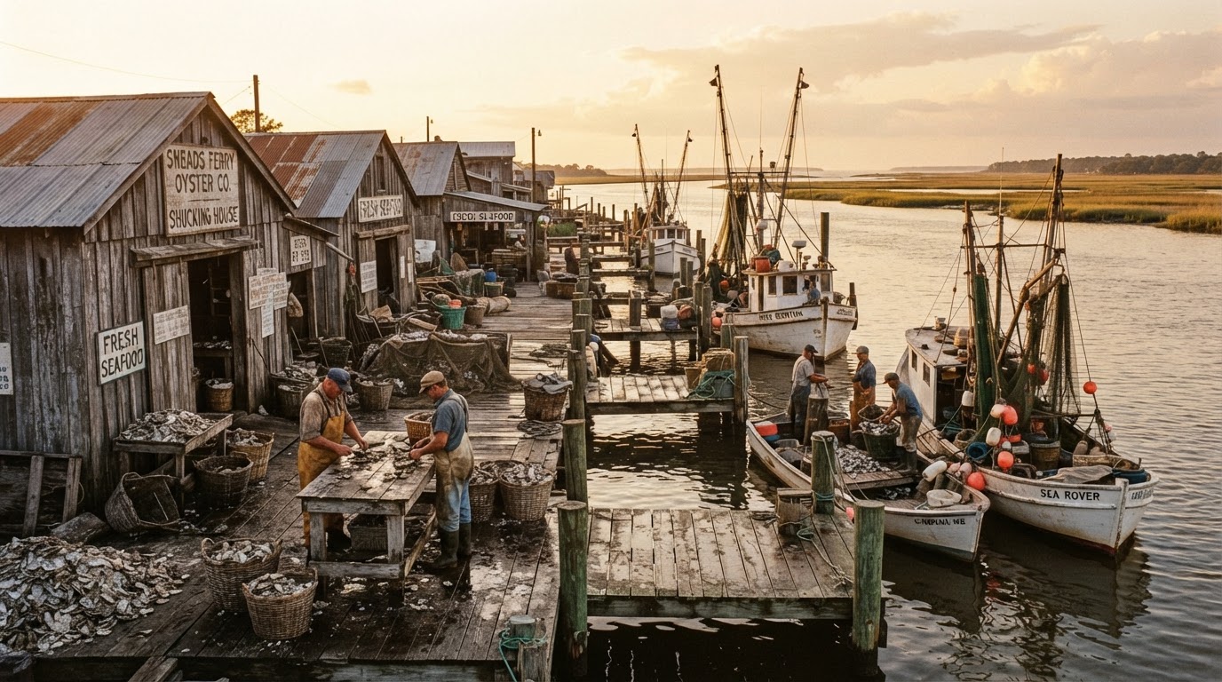 Grant's Oyster House Sneads Ferry Docks