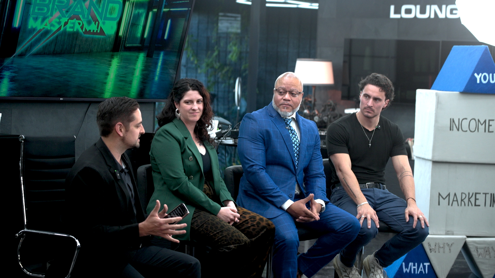 Brand leader speaker and panel live on stage