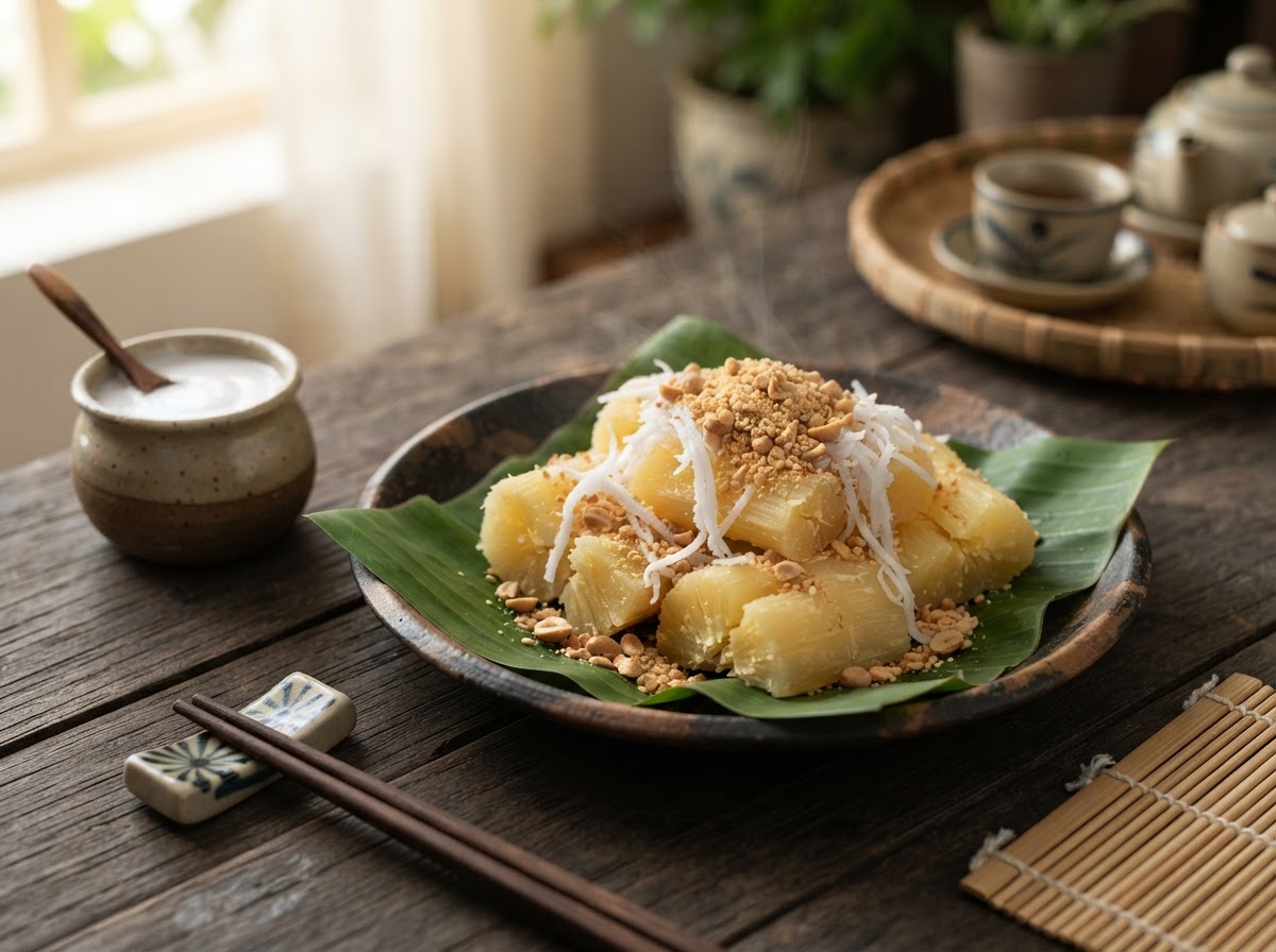 Khoai mì Củ Chi di sản — củ vàng ươm, dẻo bùi chuẩn giống gốc