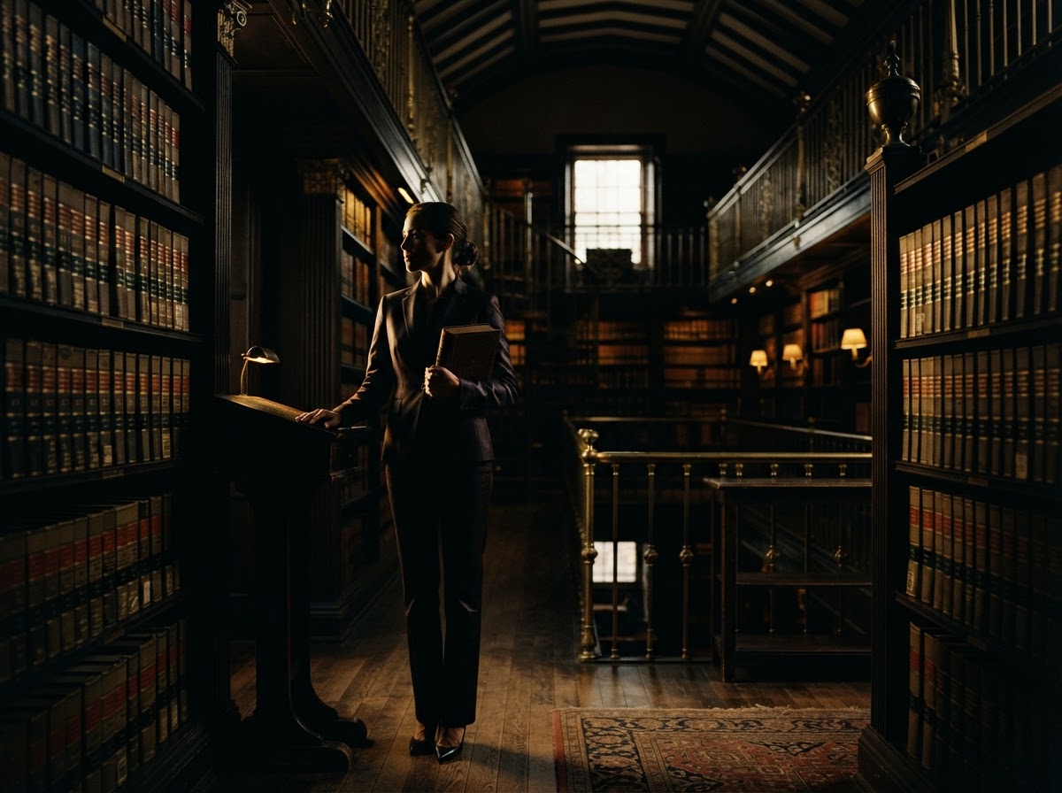 Attorney Michael S. Nakh in his law library