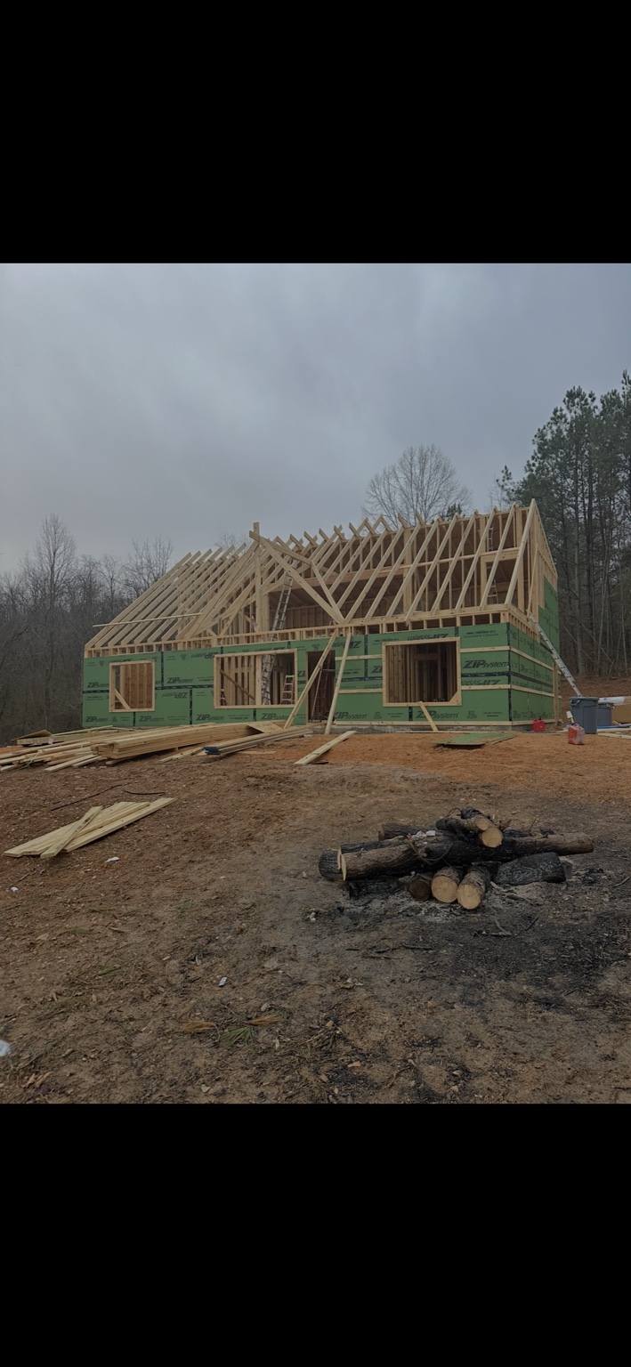 Joel Lindberg Residence — Framing the roof structure and exterior walls with Zip System sheathing