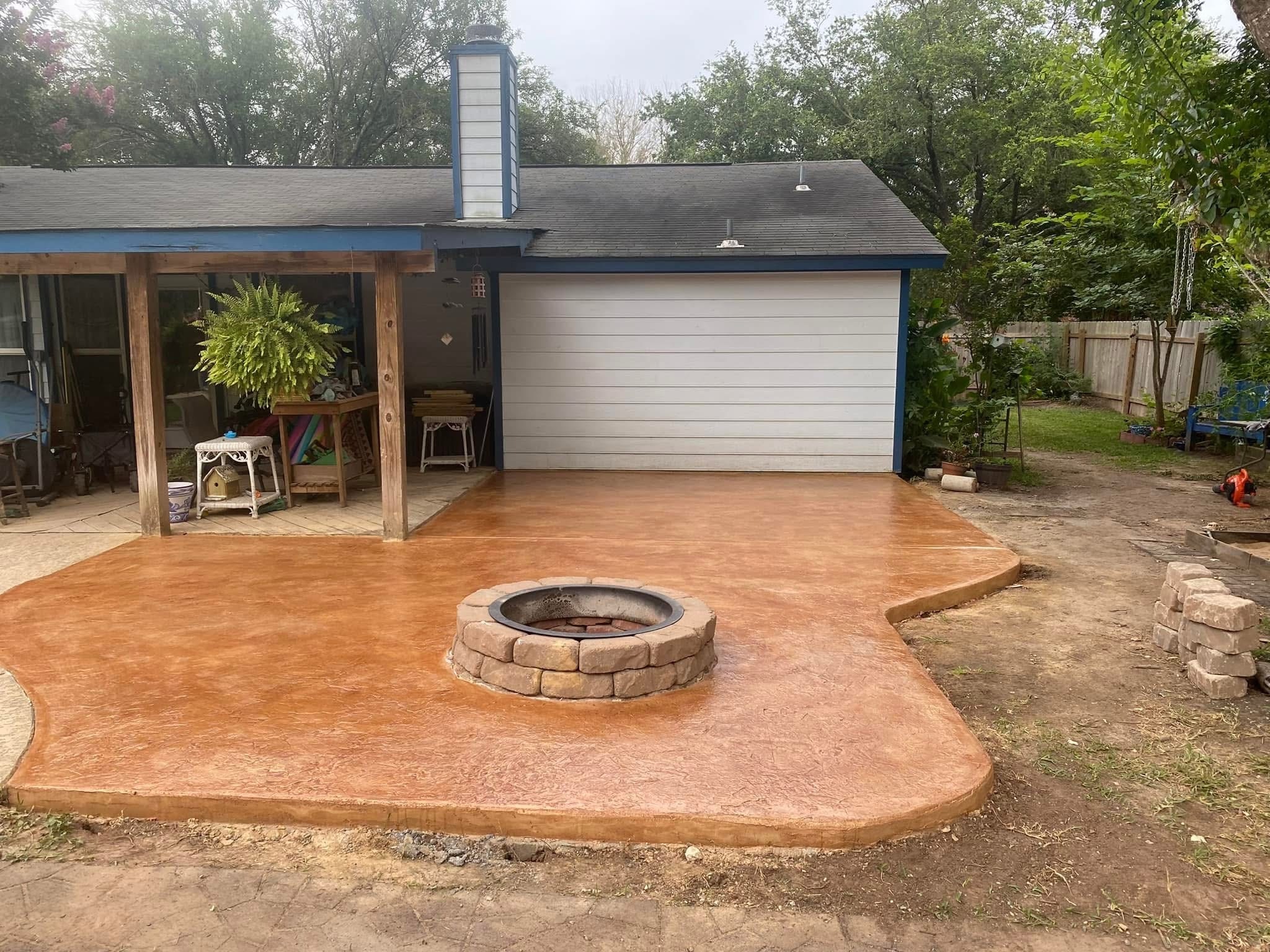 Backyard Patio After