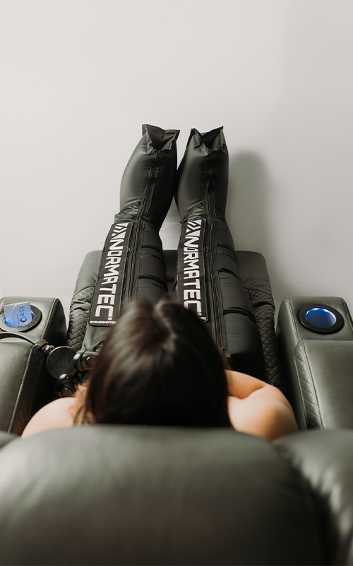Normatec Leg Compression session at Icebox Tallahassee