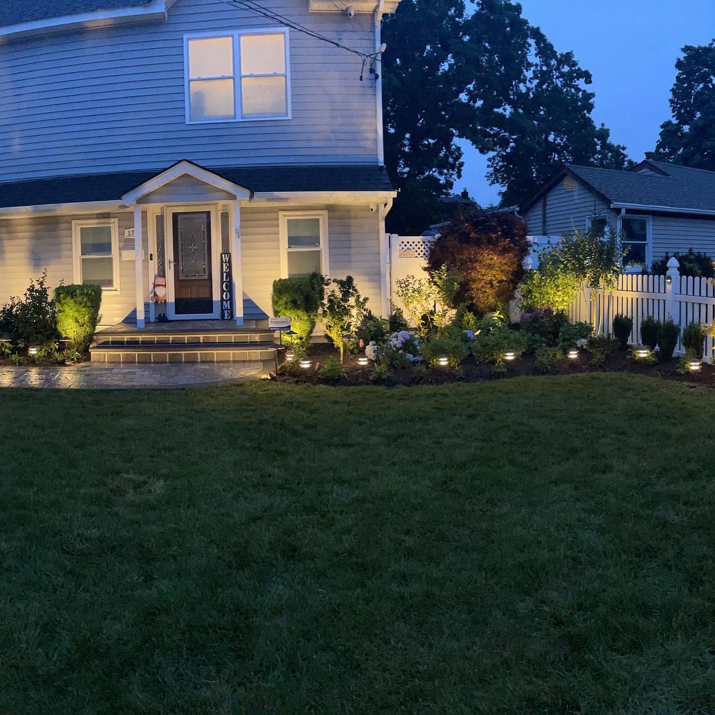 Landscaping and lighting