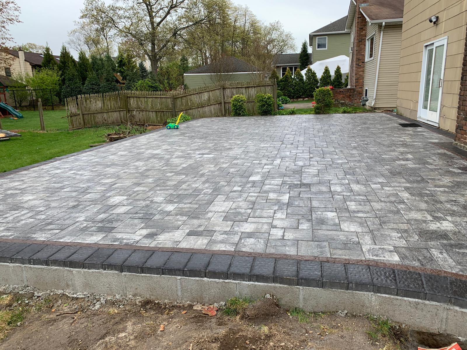 Patio con pavers
