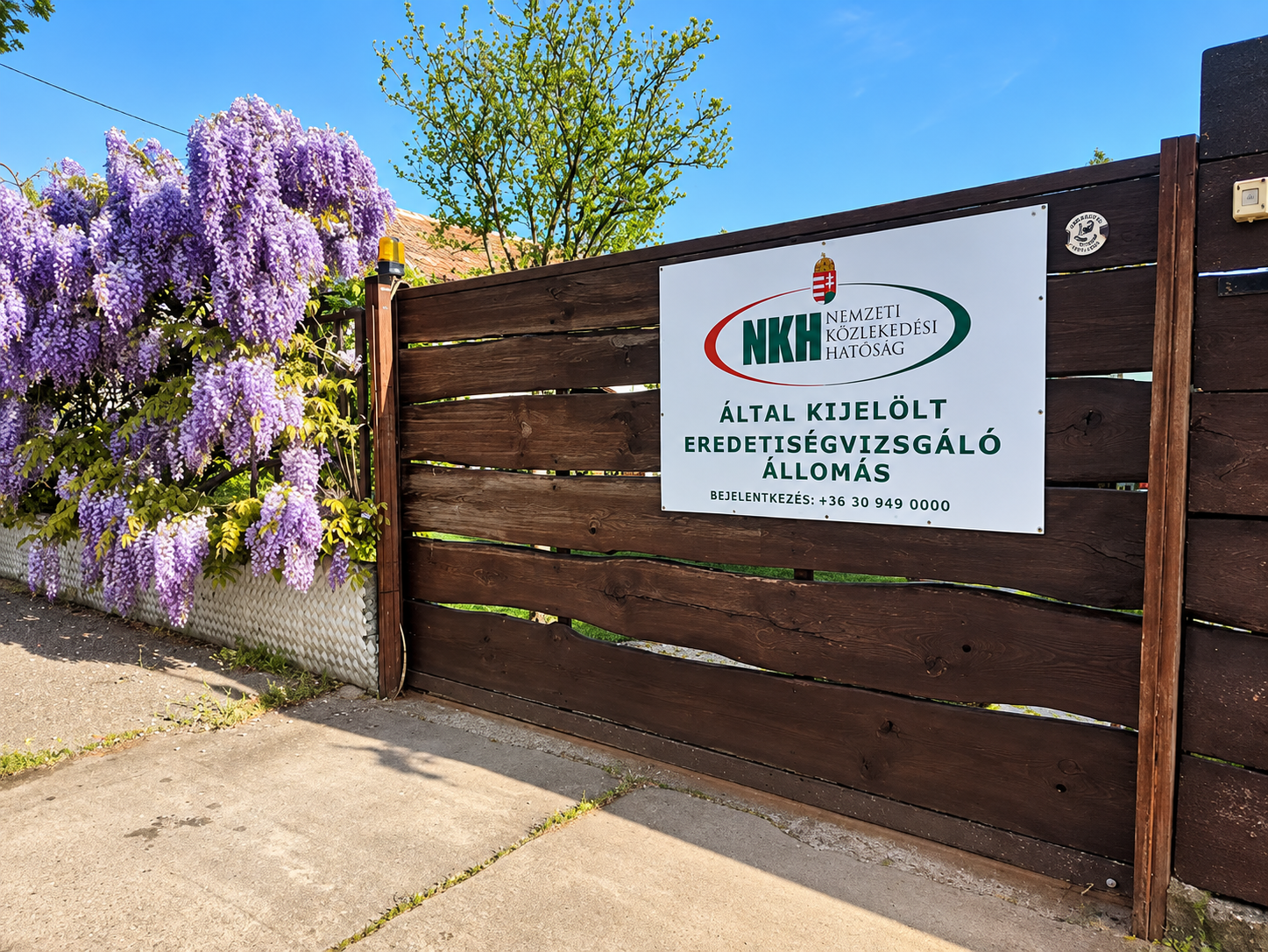NKH Nemzeti Közlekedési Hatóság által kijelölt eredetiségvizsgáló állomás Budapest 18. kerület Temesvár utca 12.