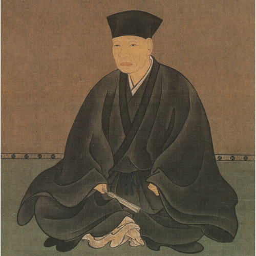 Retrato histórico de Sen no Rikyu, gran maestro del Chado japonés