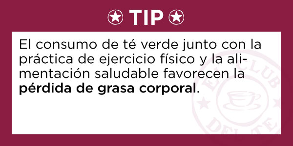 TIP: Pérdida de grasa corporal con té verde