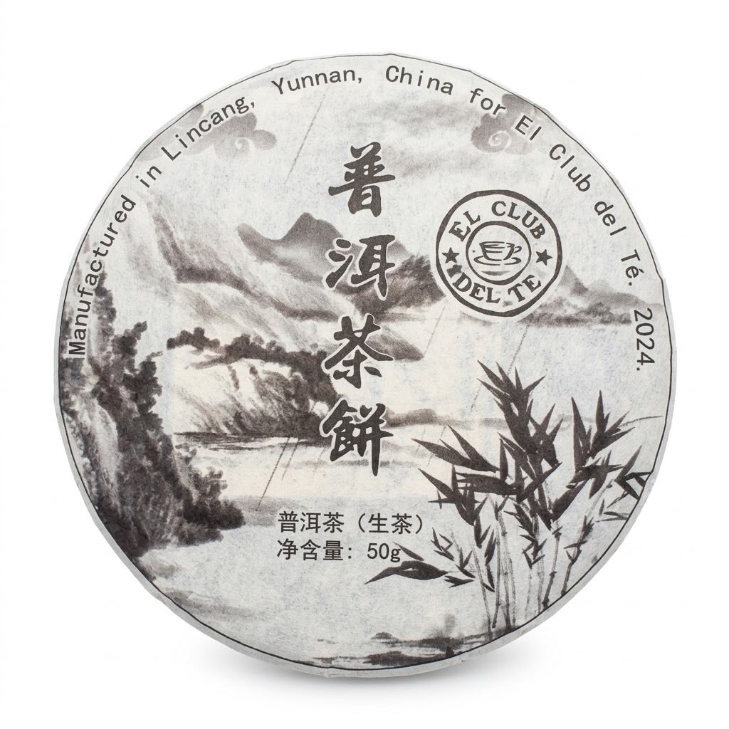 Disco de té Puerh artesanal