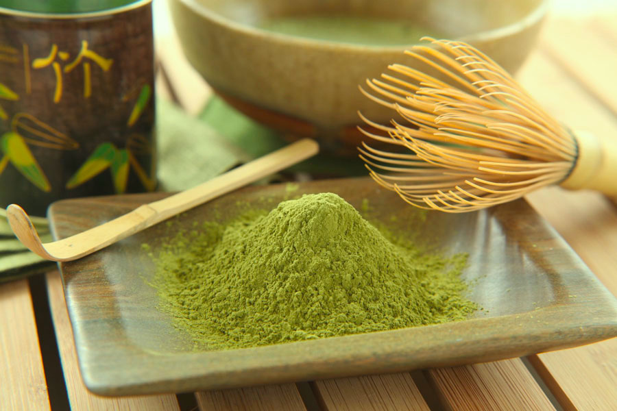 Cata de té en polvo Matcha