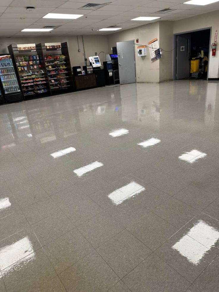 Corporate Breakroom & Vending Area Deep Tile Scrubbing