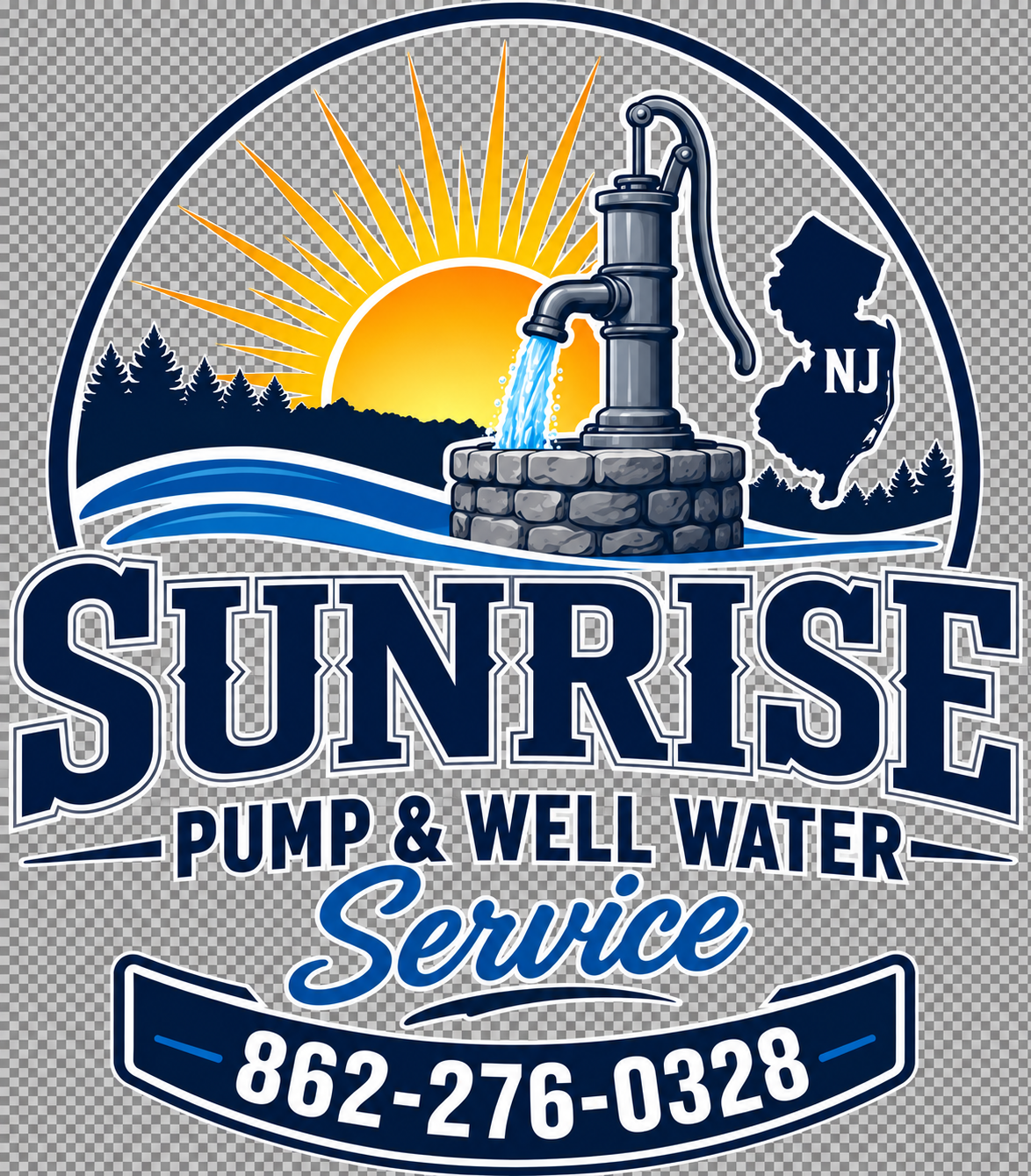 Sunrise Pump & Well Water Service emblem