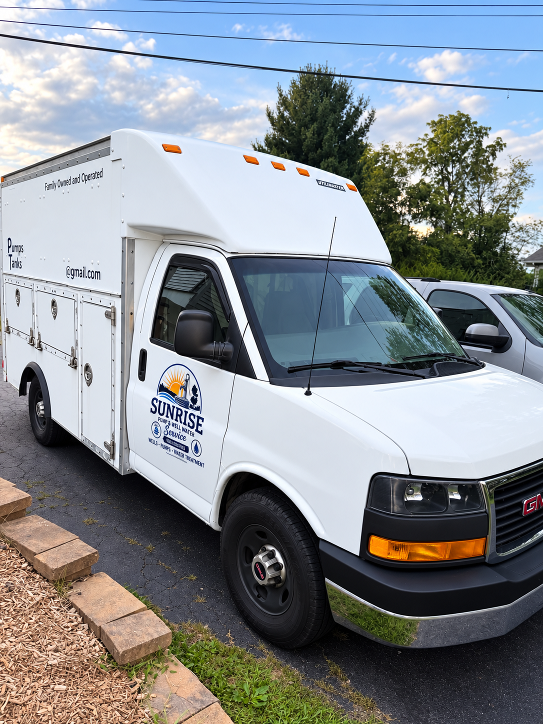 Sunrise Pump & Well Water Service box van