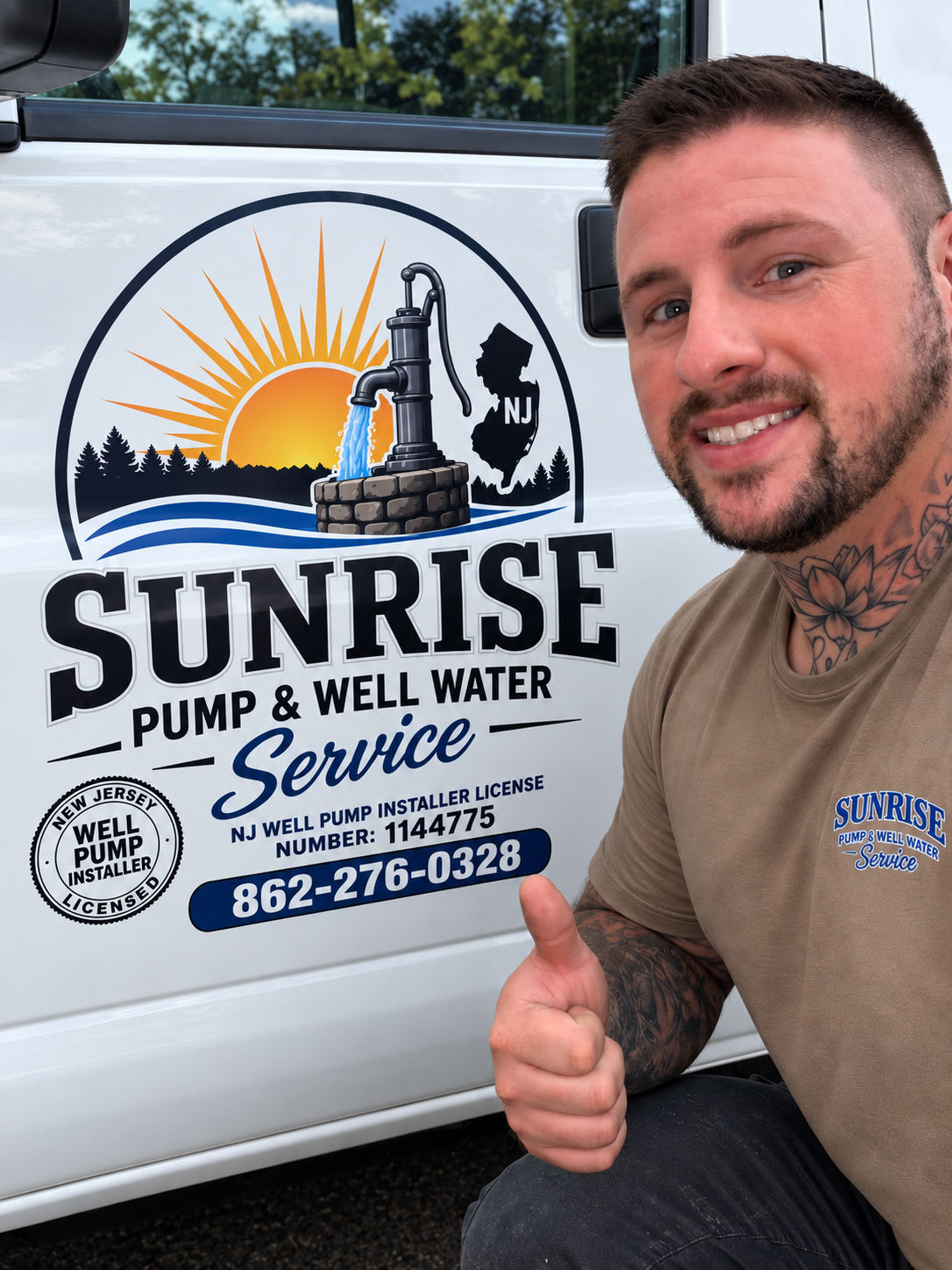 Austen Yanish, licensed New Jersey well pump installer, Sunrise Pump & Well Water Service