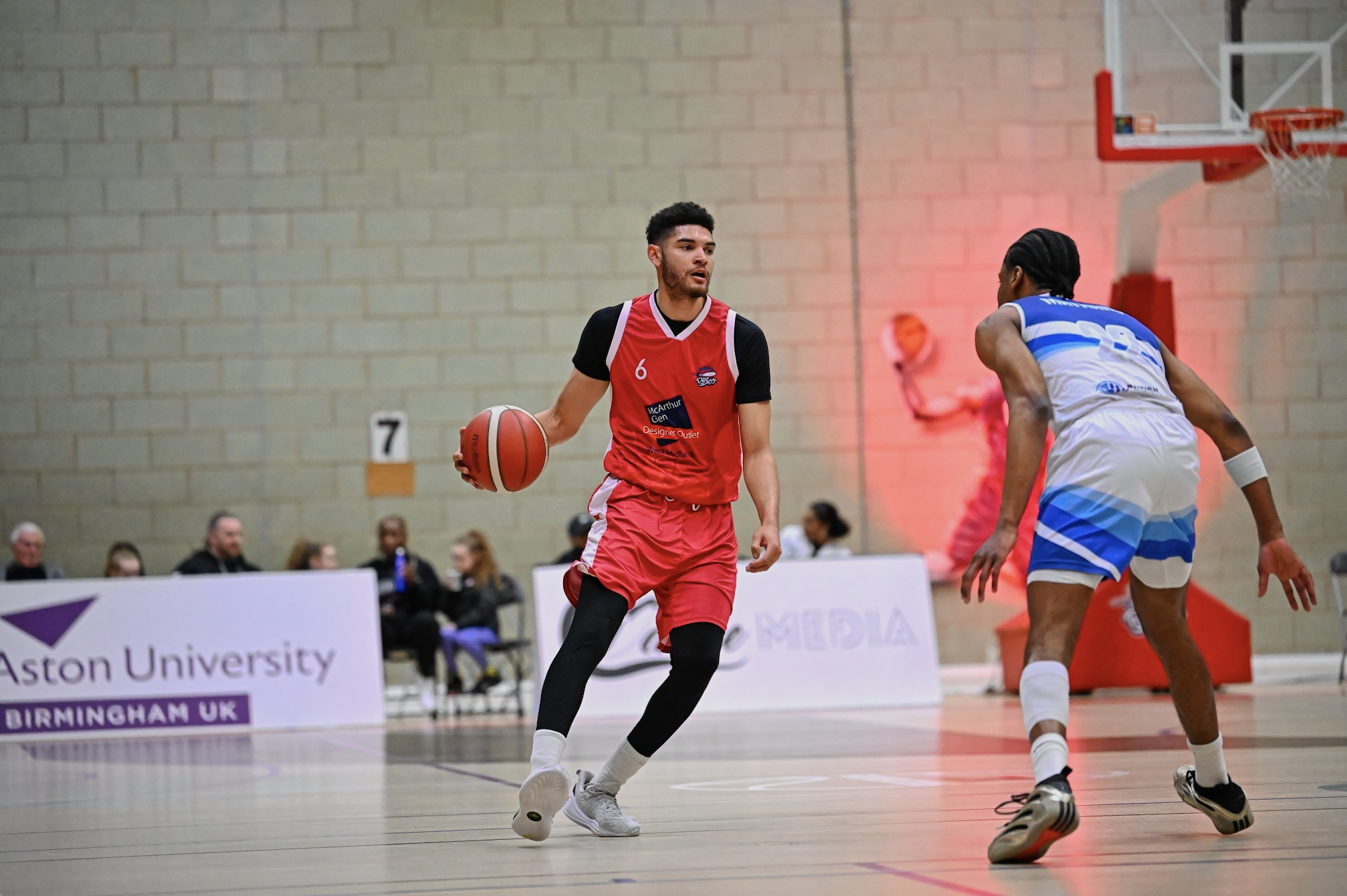 City of Birmingham Rockets player reading defense and setting up play