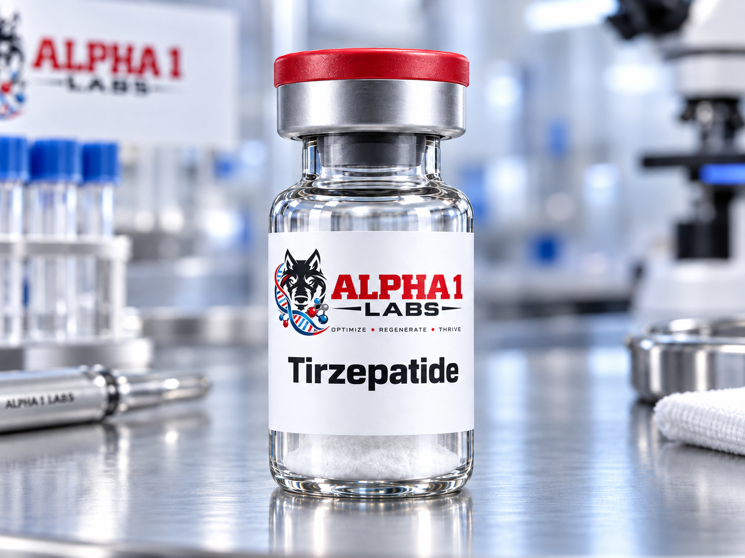 Alpha 1 Labs Tirzepatide Clinical Vial