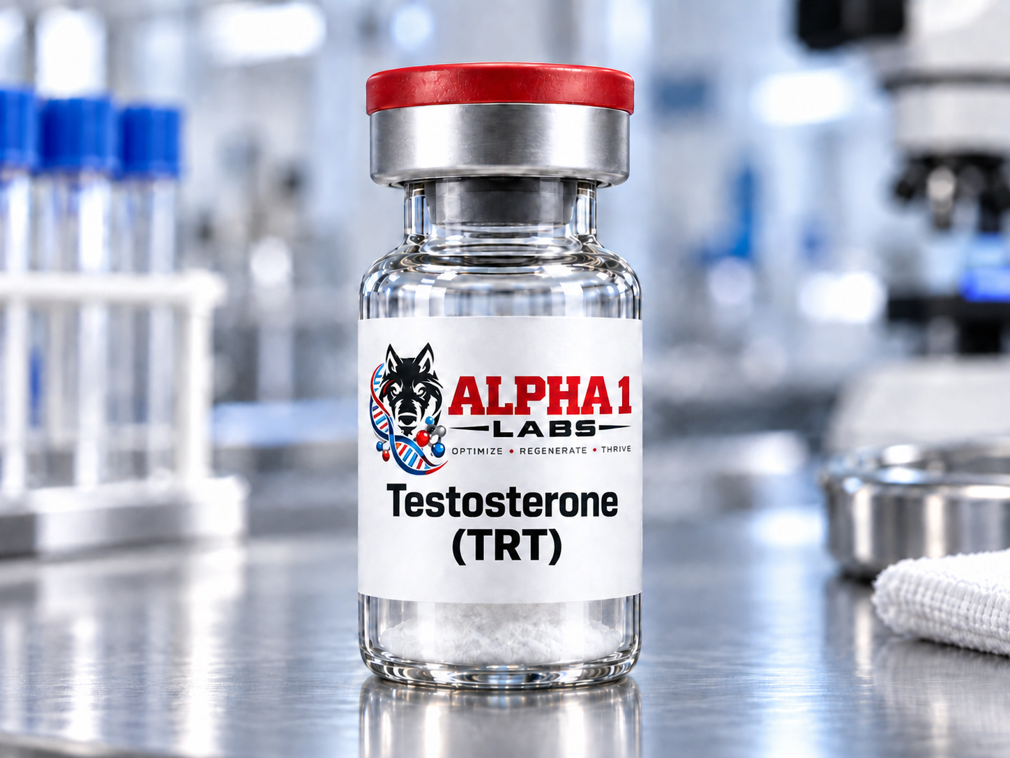 Alpha 1 Labs Testosterone (TRT) Clinical Vial