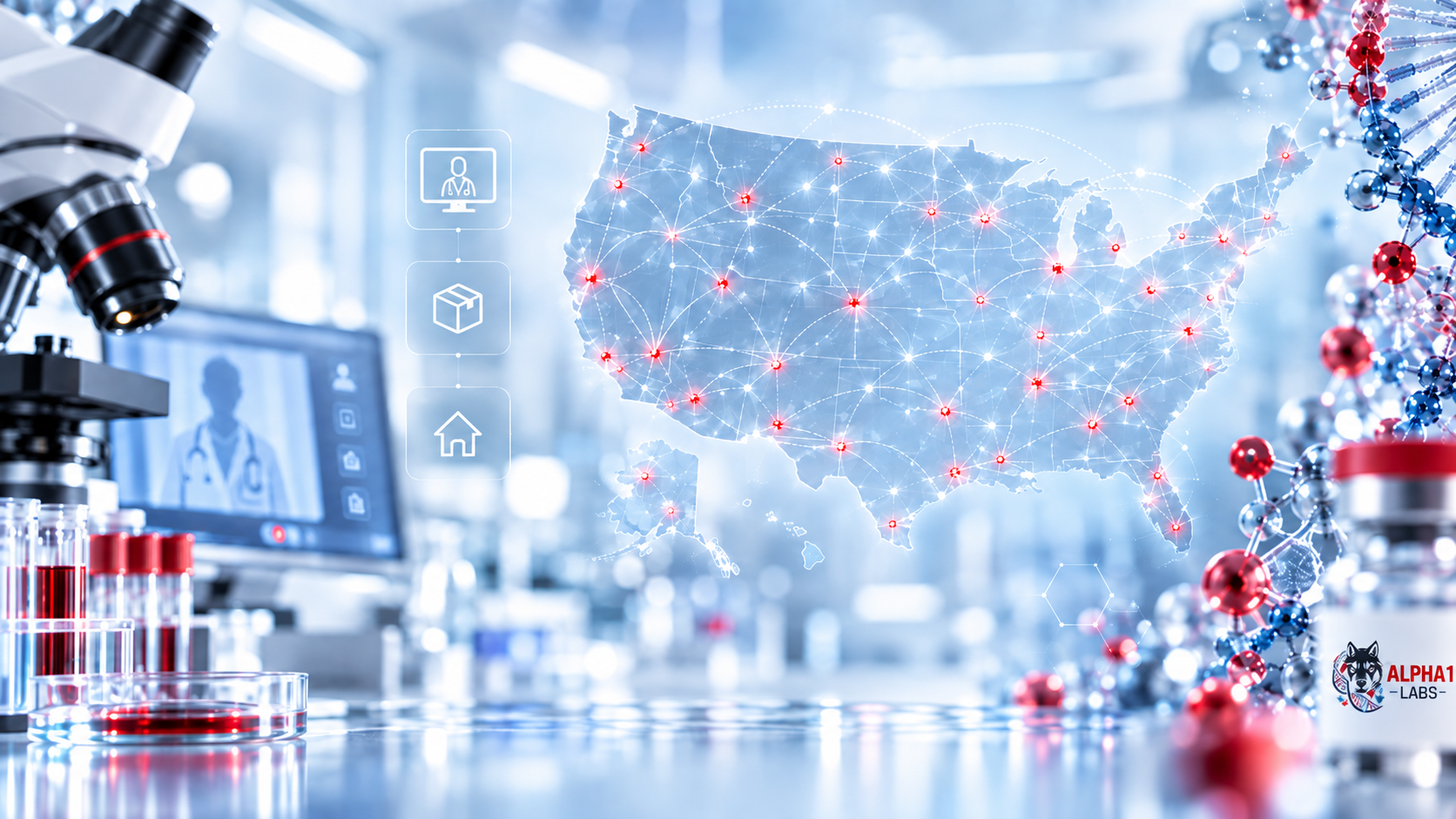 Alpha 1 Labs - Nationwide Telehealth Network & Direct-to-Door Delivery
