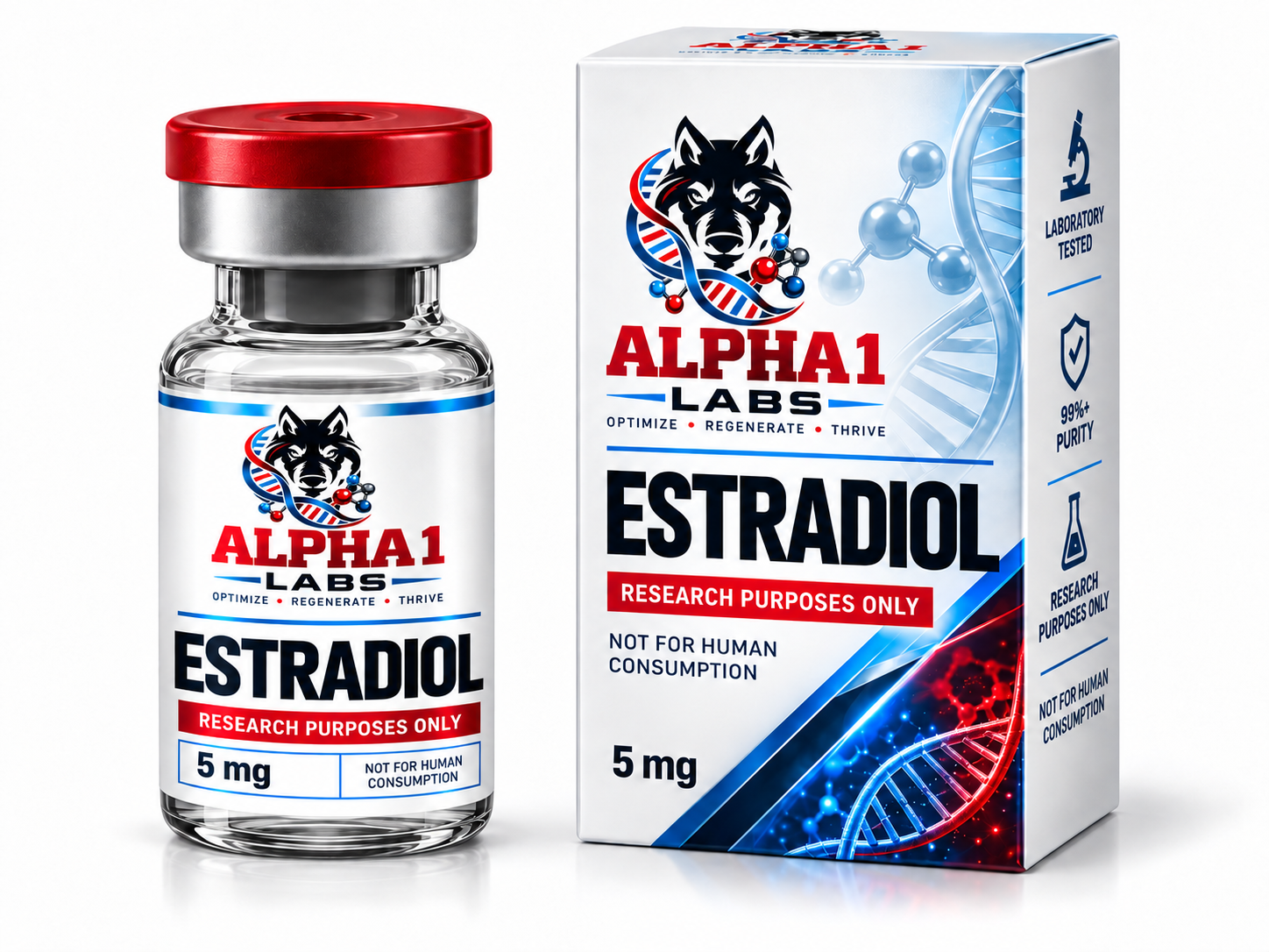 Alpha 1 Labs ESTRADIOL 5MG Clinical Vial