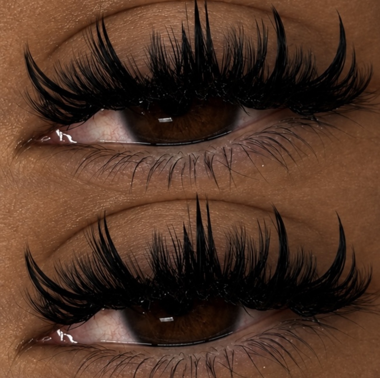 Macro shot of Kayluxe flawless lash cluster volume