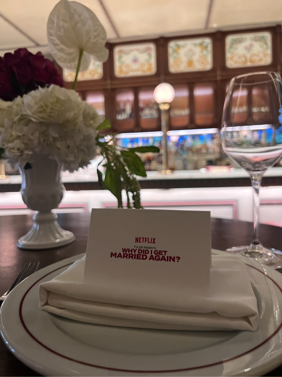 Netflix Premiere Table Place Settings