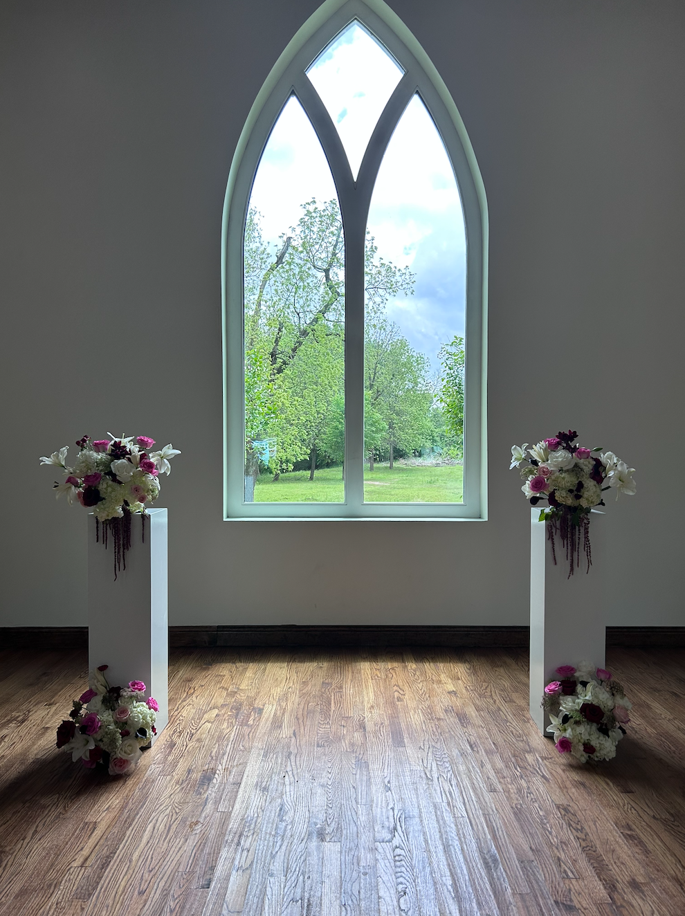 Sanctuary Ceremony Floral Pillars