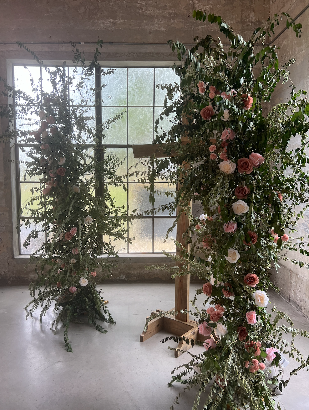 Wooden Cross Ceremony Arch
