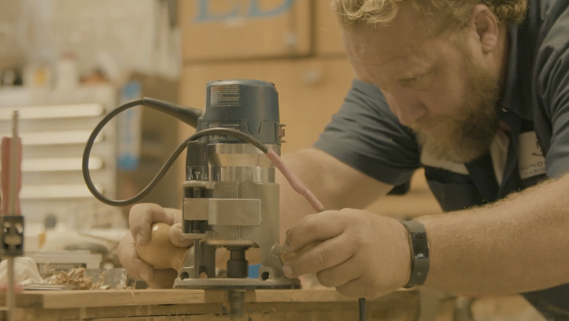 Precision Plunge Router Millwork for Custom Teak & Cabinetry