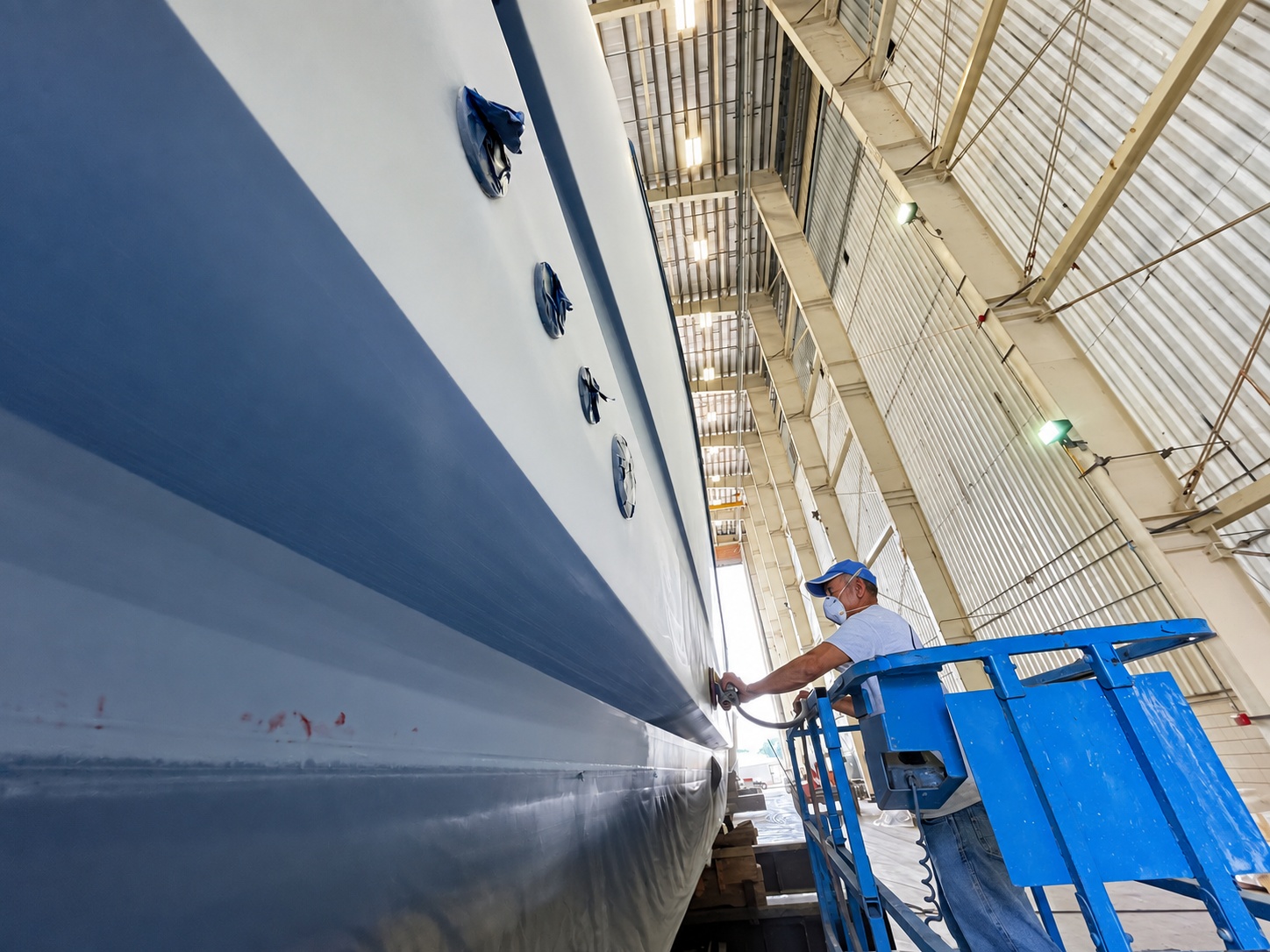 High-Lift Fairing & Hull Prep in Climate-Controlled Bay