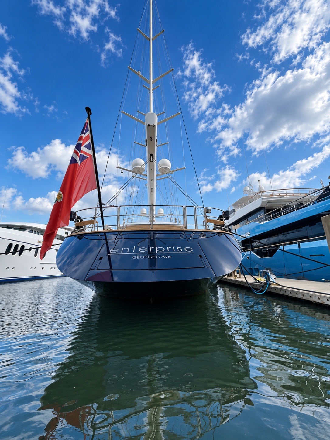 Sailing Yacht "ENTERPRISE" Berthed at Thunderbolt Marina Slips