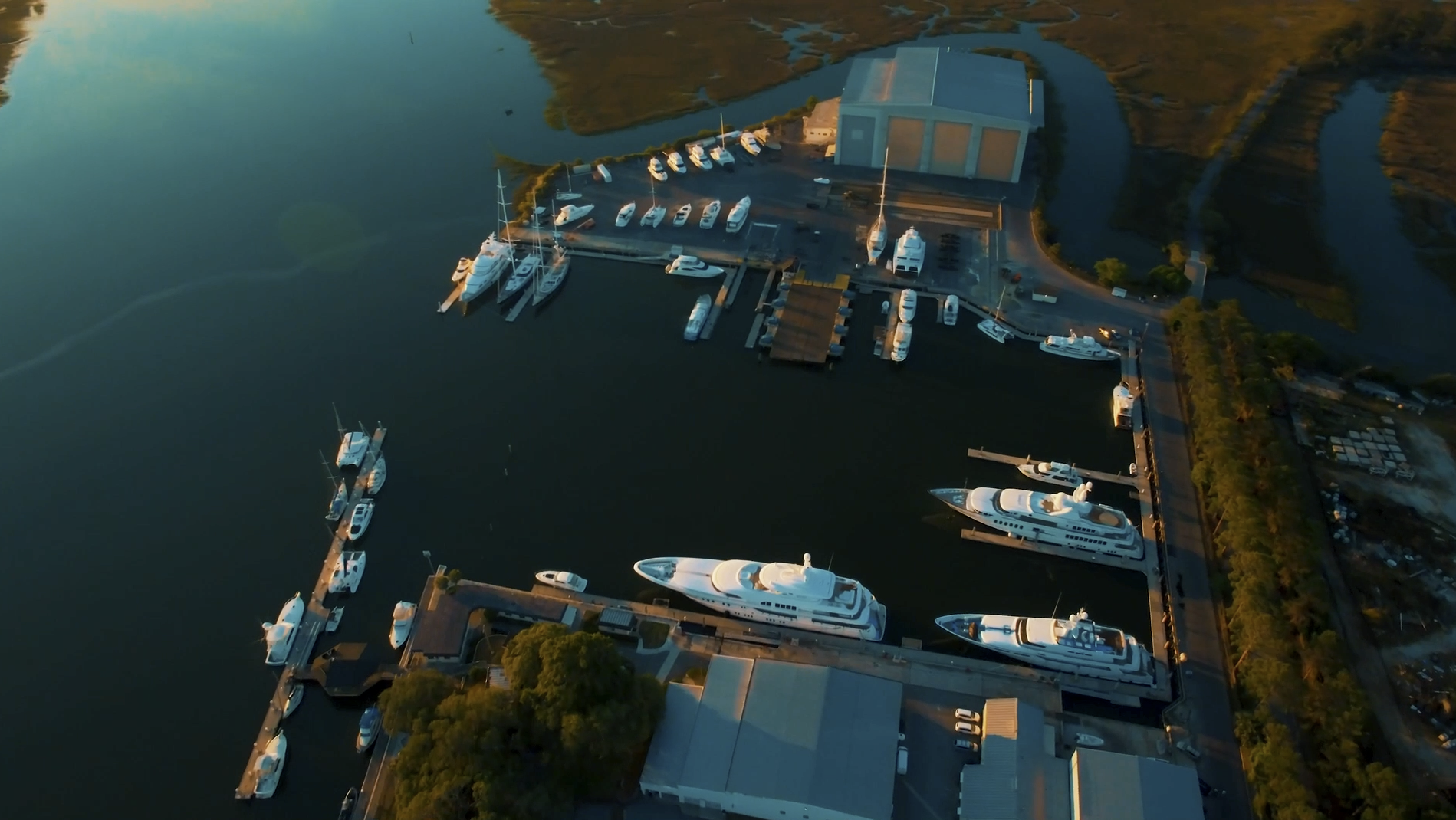 Deepwater Marina Docks on the Wilmington River