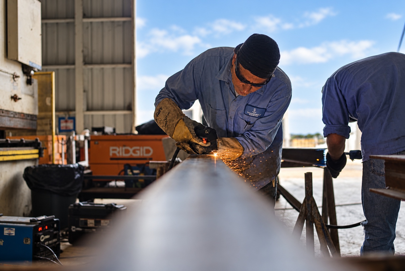 Precision Metal Fabrication & Structural Steel Cutting in Yard Shop