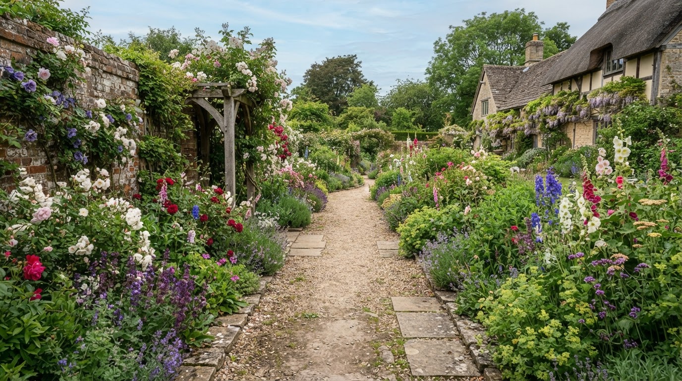 Traditional country garden
