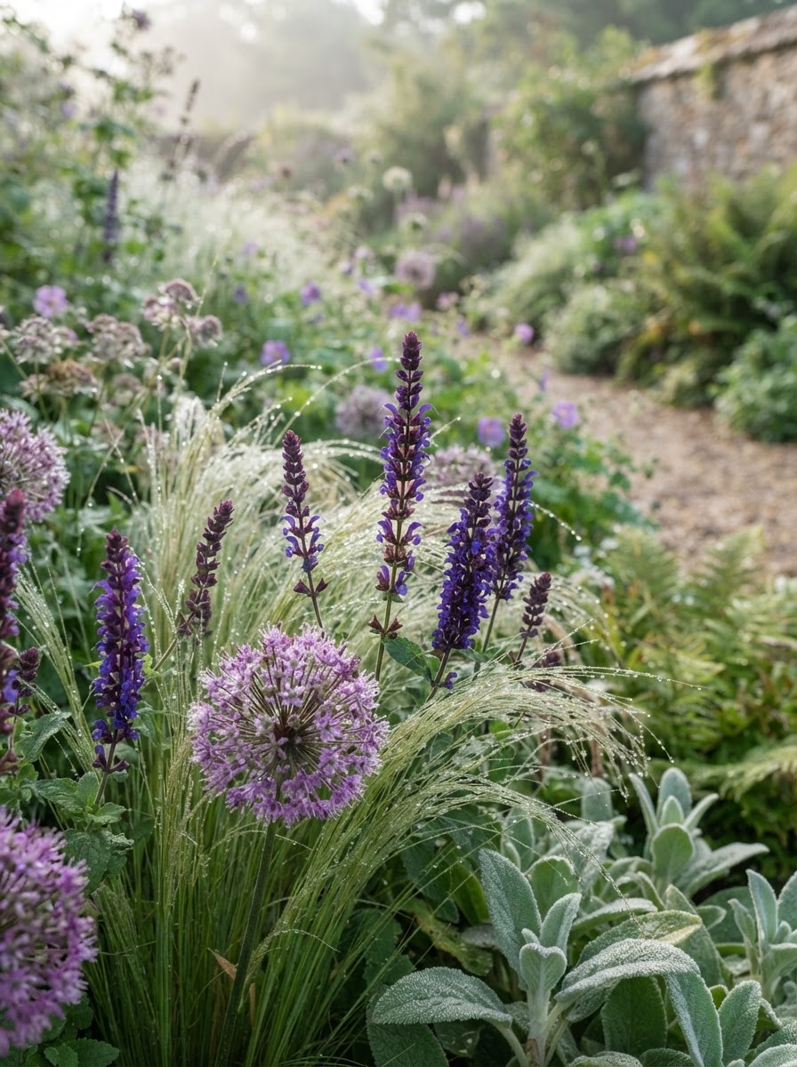 Structured perennial planting detail