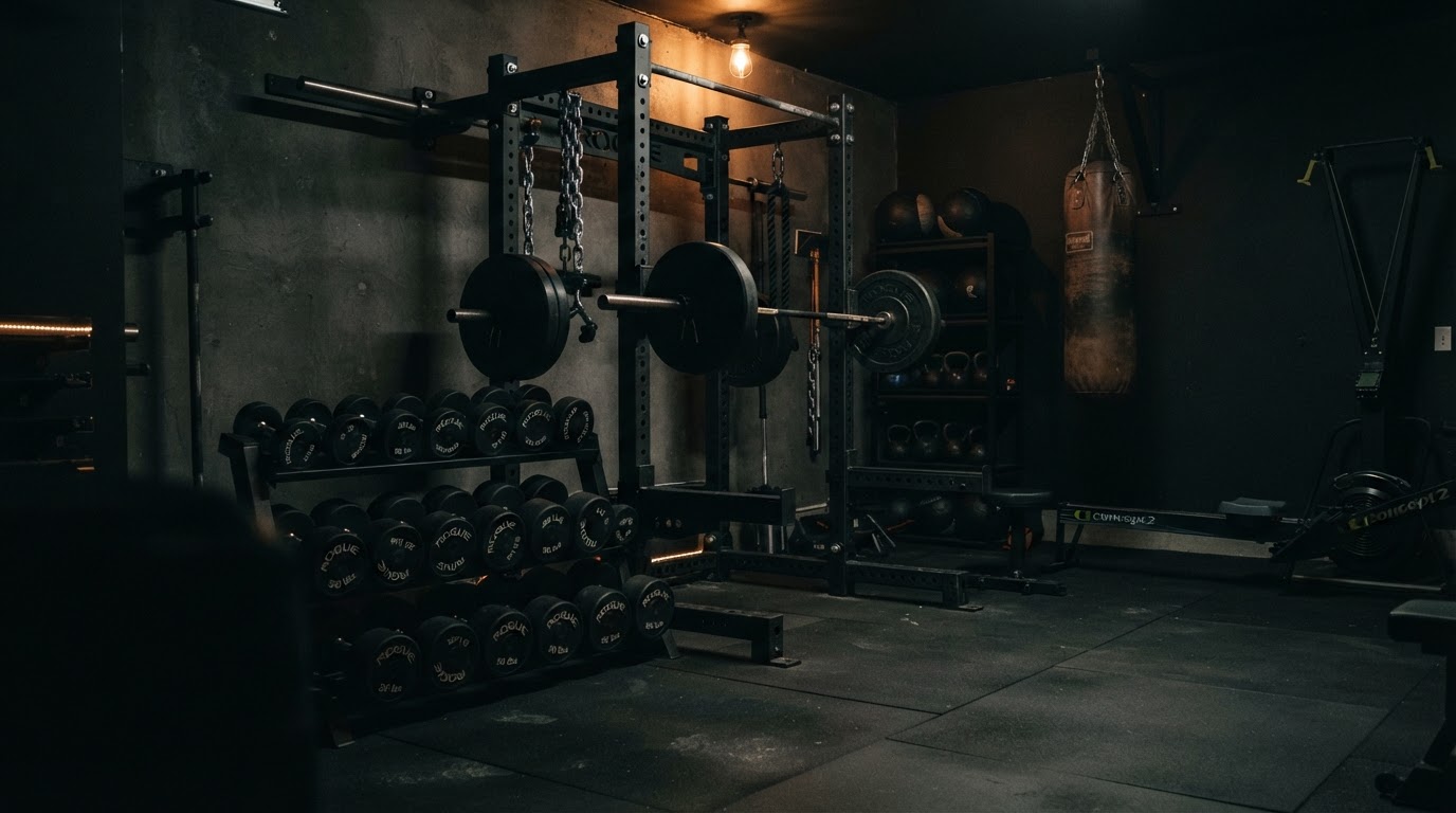 D3 private garage gym interior