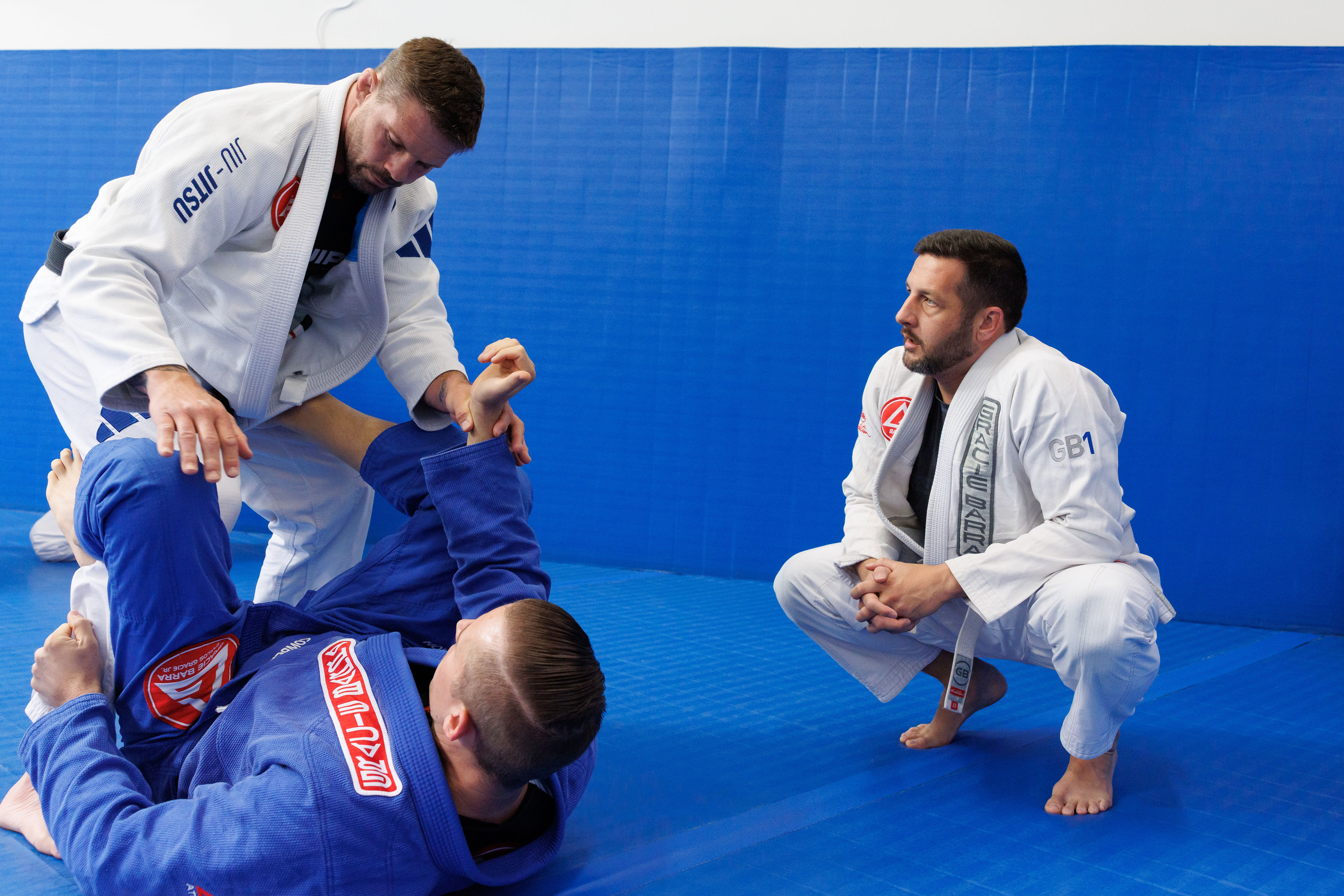 Adult students learning Gracie Barra Brazilian Jiu-Jitsu in Scottsdale