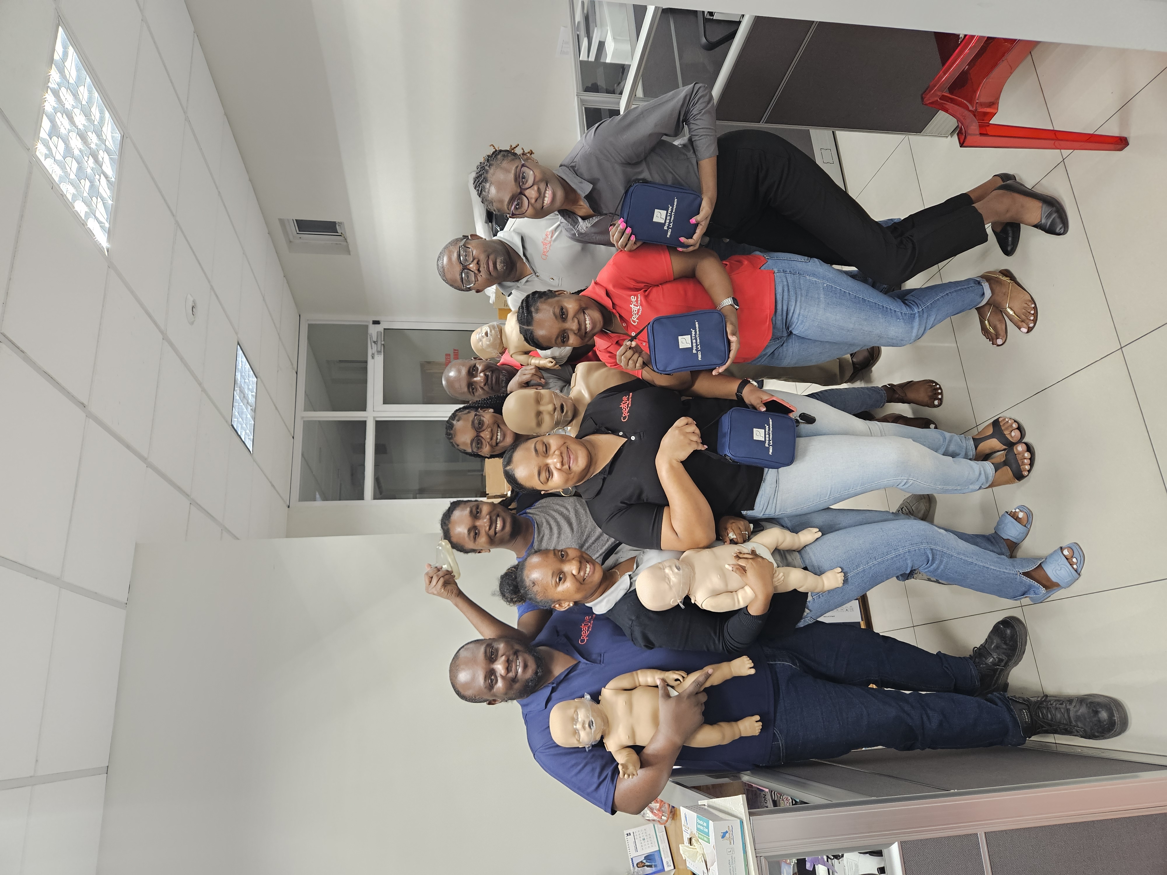 Workplace OSHA and Ministry compliant CPR training class in Jamaica