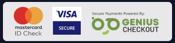 Mastercard ID Check, Visa Secure, Secure Payments Powered by Genius Checkout
