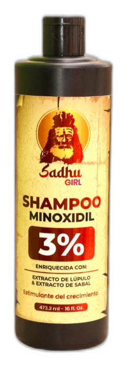 Shampoo Minoxidil 3% Sadhu Girl