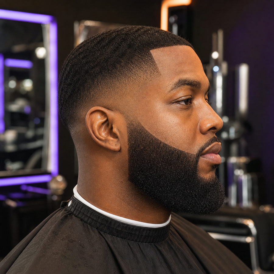 Beard Detail haircut by Dorm Room Kutz