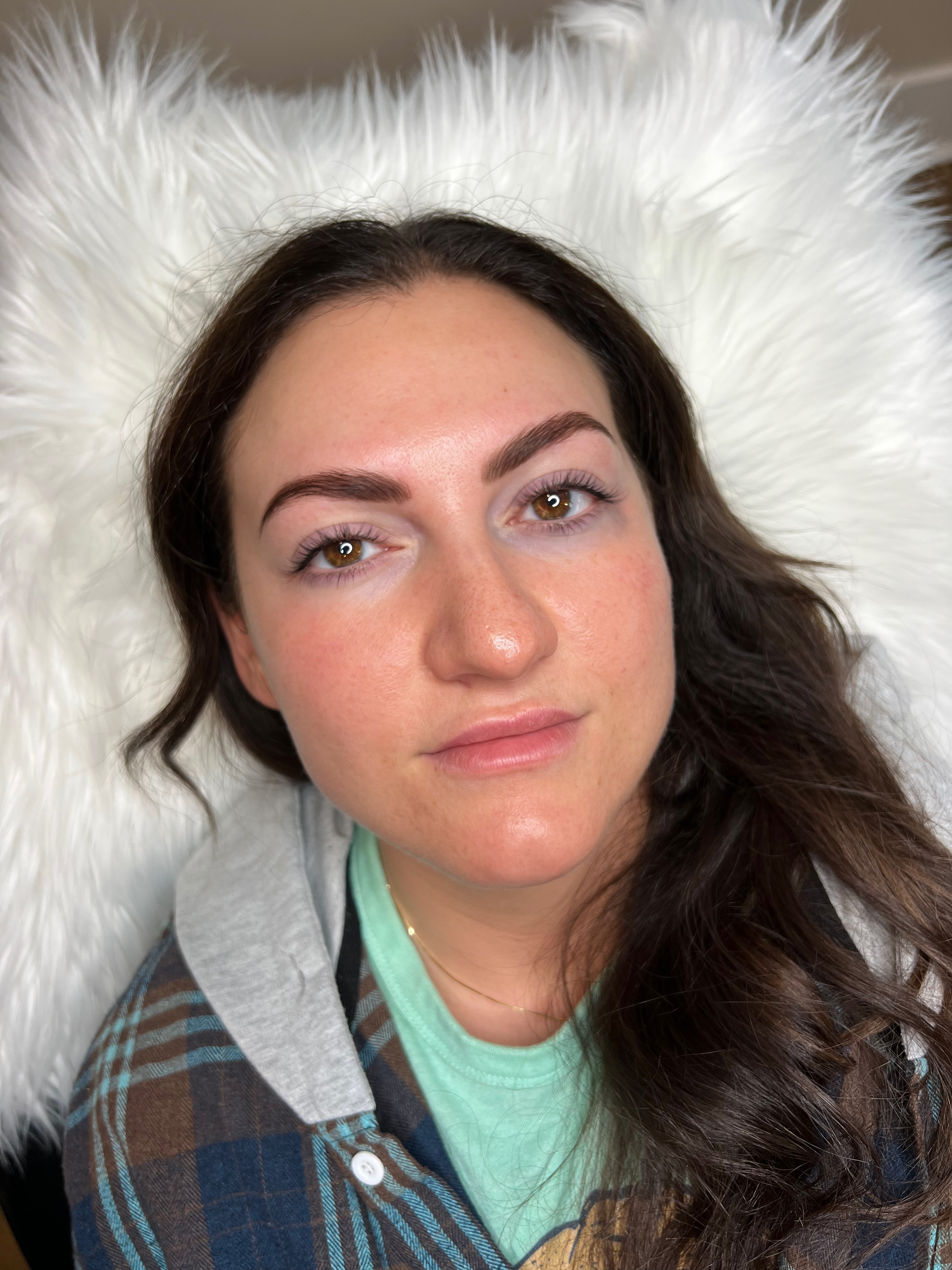 Polished brow lamination transformation