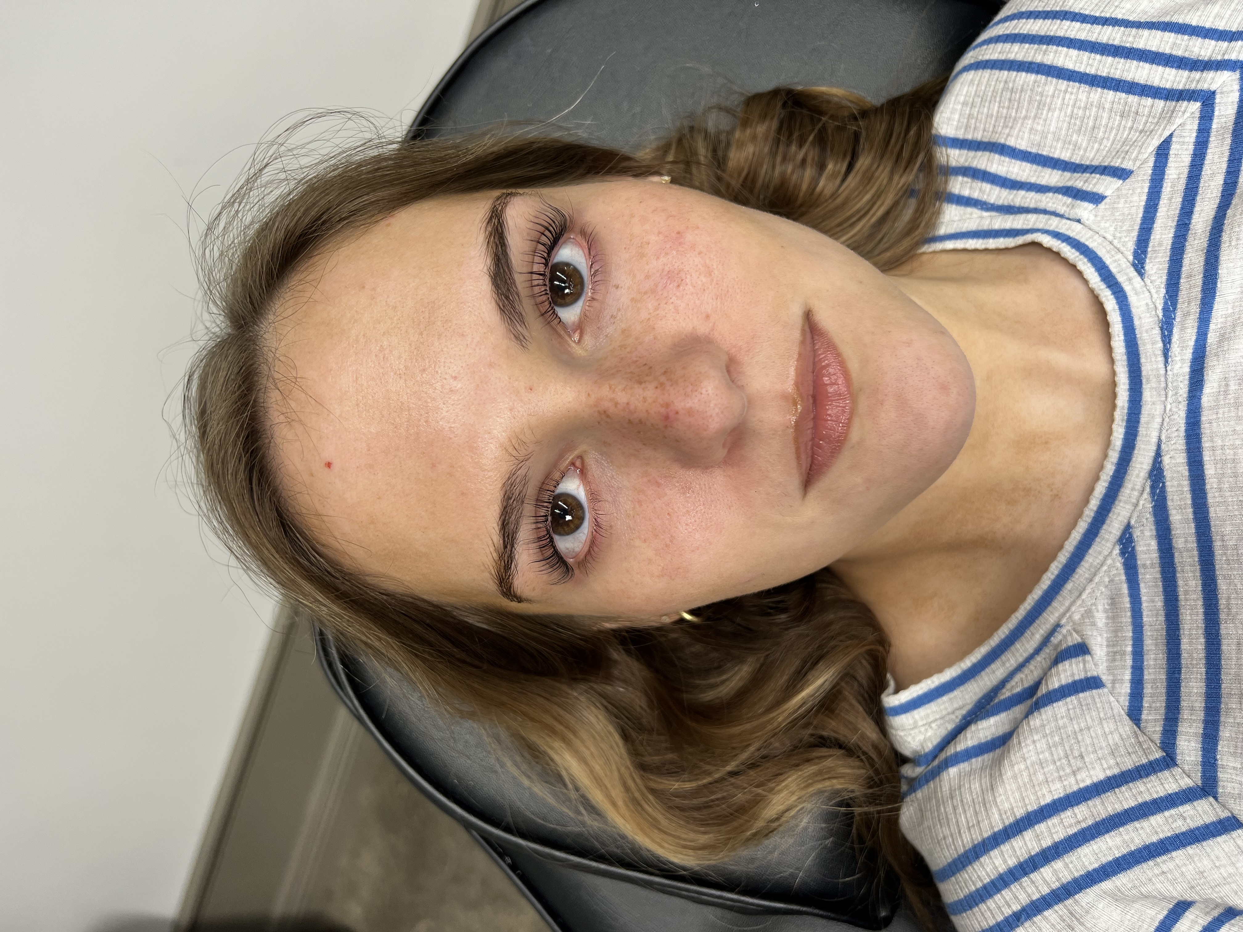Lash lift and tint results