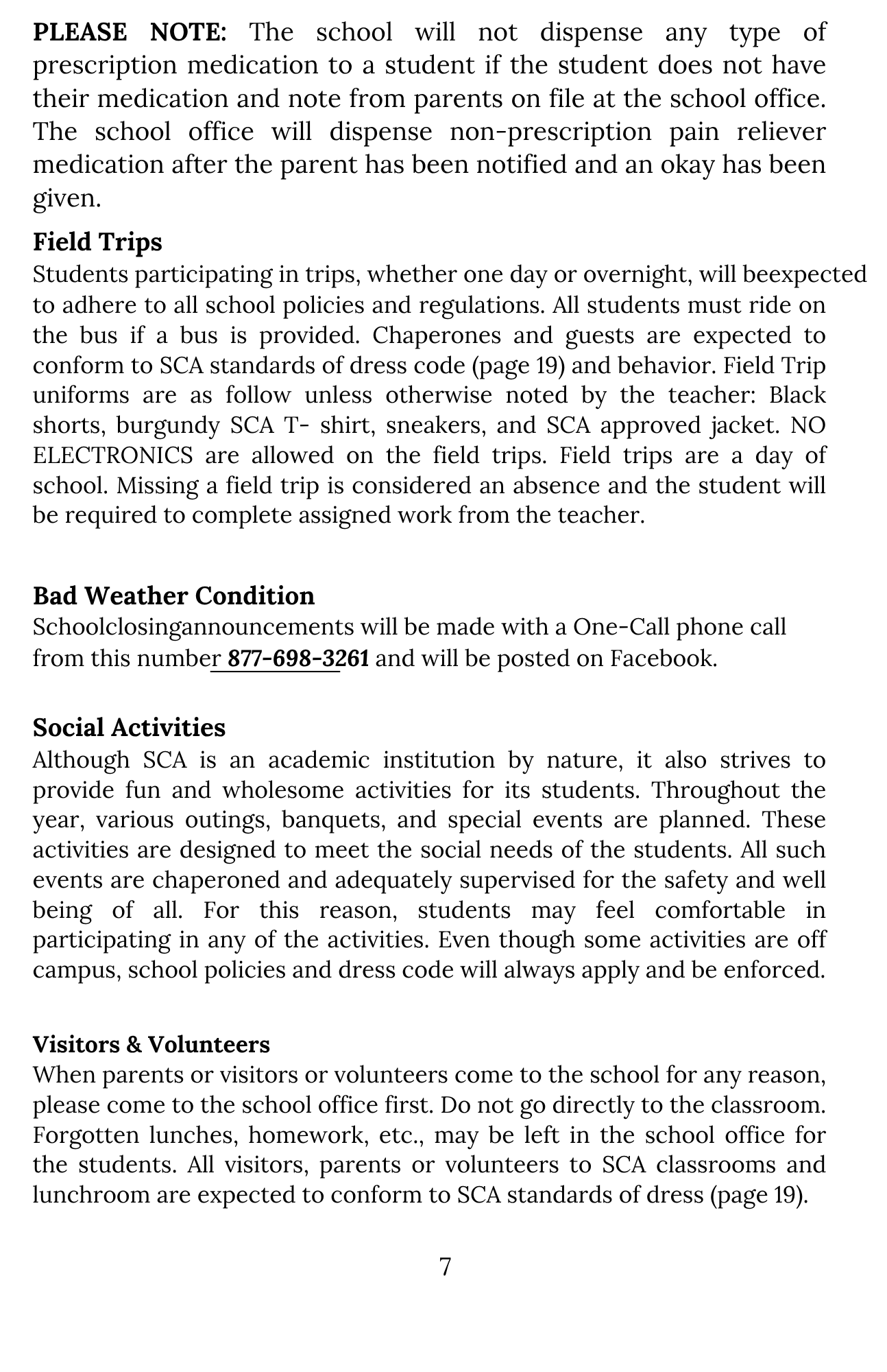 Activities, Field Trips & Volunteers (Page 7)